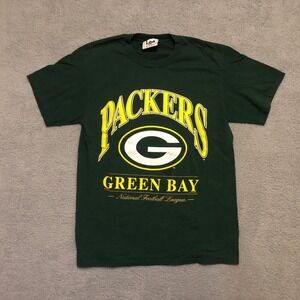 Vintage 1996 Green Bay Packers T-Shirt Lee Sport Mens Medium Green NFL Nutmeg